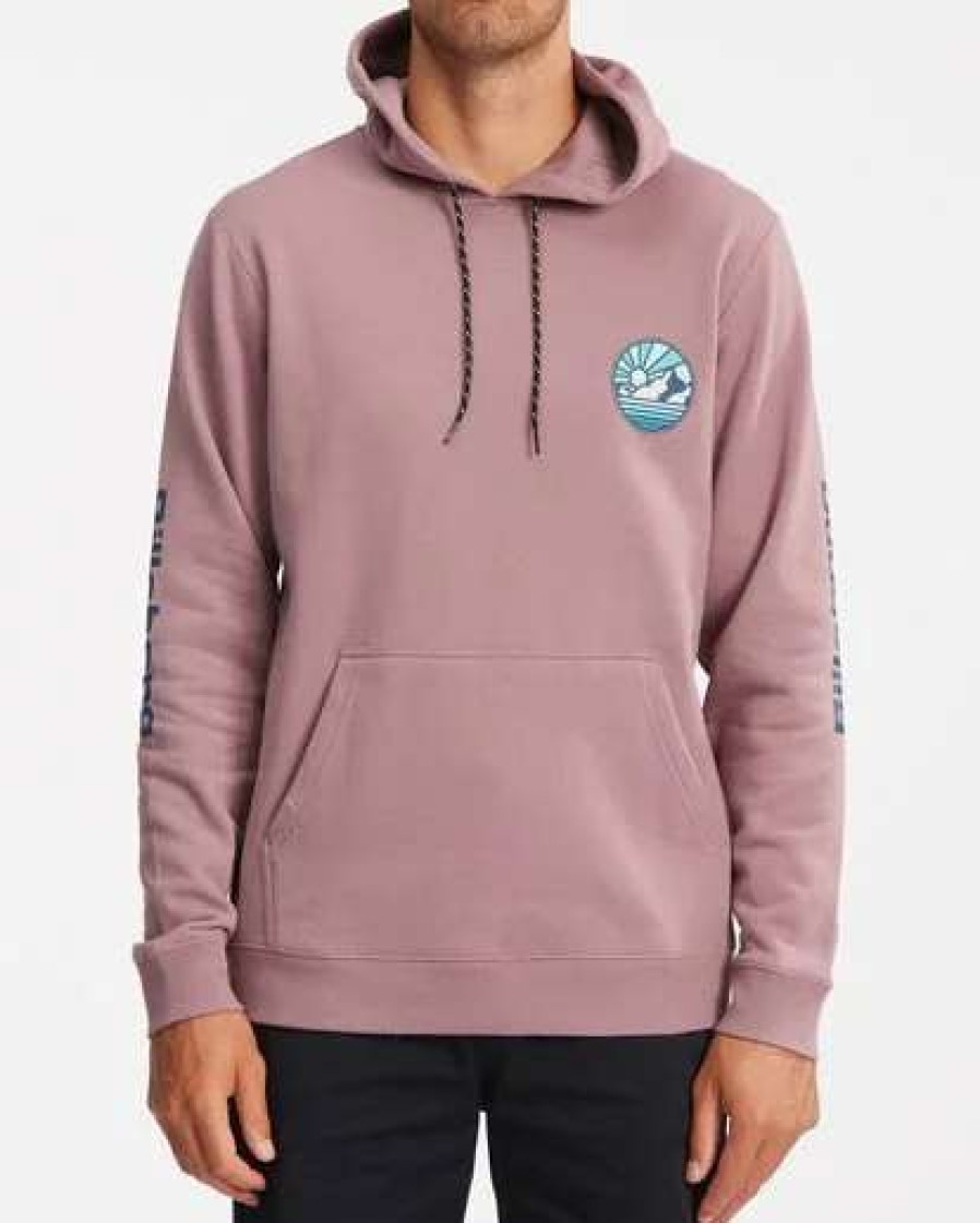 Hoodies & Fleece * | Billabong A/Div Rockies Pullover Hoodie Dusty Plum Dusty Plum (Dyp)