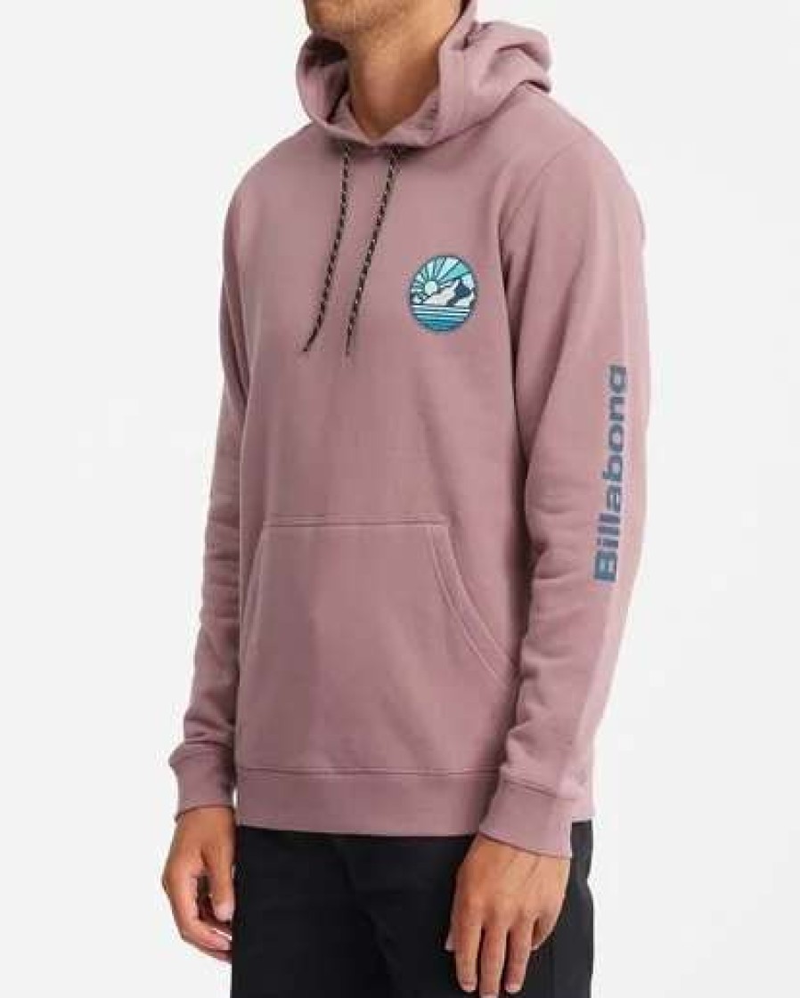 Hoodies & Fleece * | Billabong A/Div Rockies Pullover Hoodie Dusty Plum Dusty Plum (Dyp)