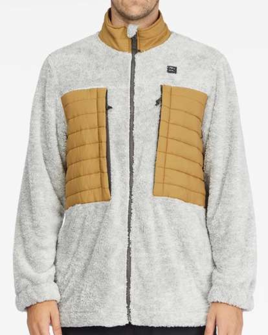 Fleece * | Billabong A/Div Glacier Mock Neck Zip-Up Jacket Black