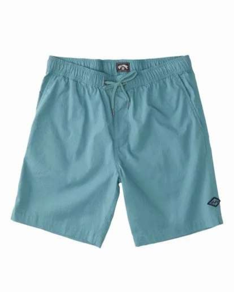 Clothing * | Billabong Layback Twill Walkshorts 18 Light Marine Light Marine (Ble0)