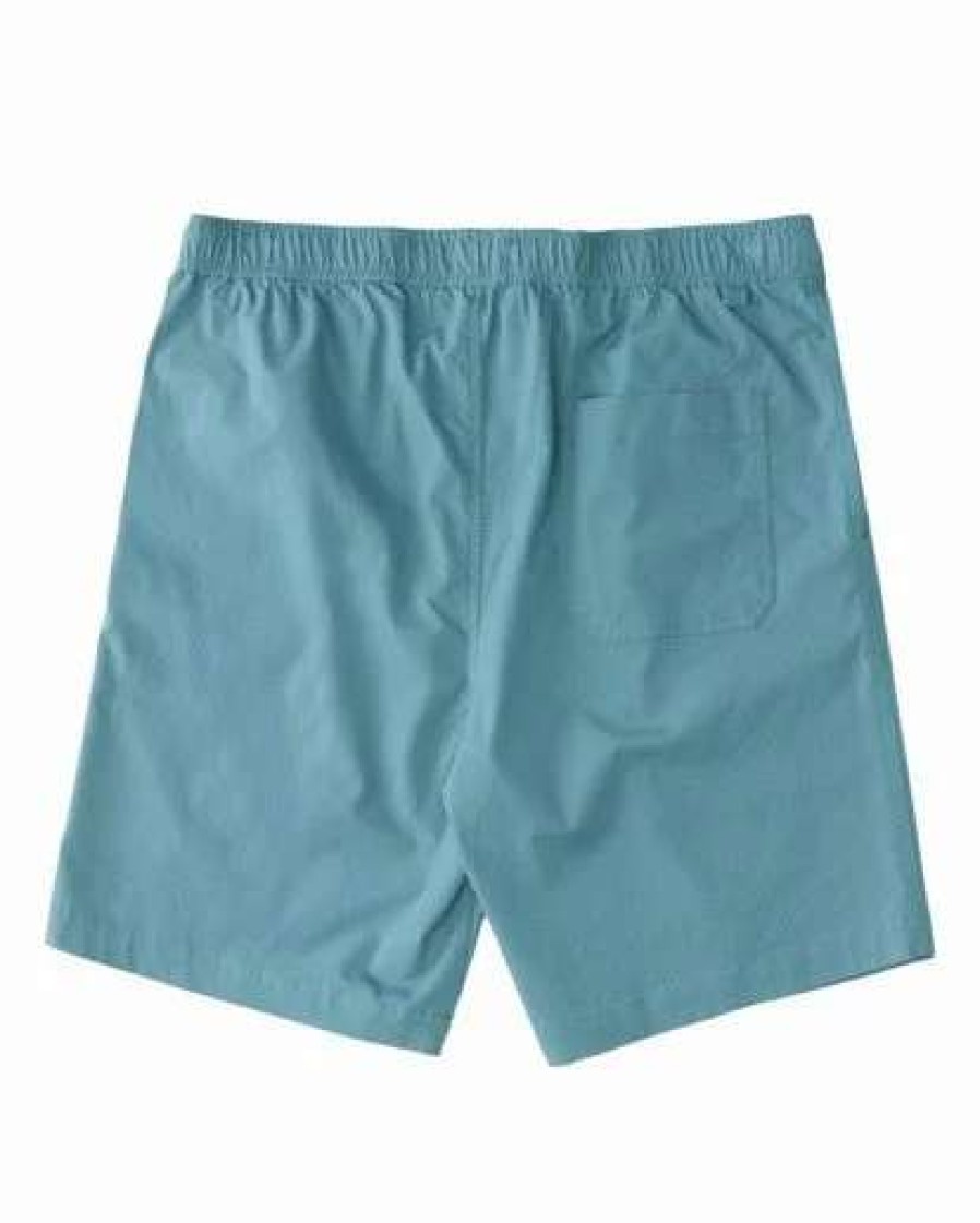 Clothing * | Billabong Layback Twill Walkshorts 18 Light Marine Light Marine (Ble0)