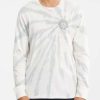 Tees * | Billabong Old World Tie-Dye Long Sleeve T-Shirt Off White Off White (Ofw)