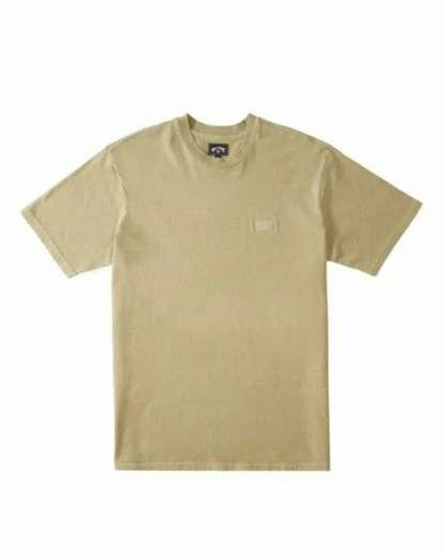 Clothing * | Billabong Mesa Wave Washed Organic Short Sleeve T-Shirt Straw