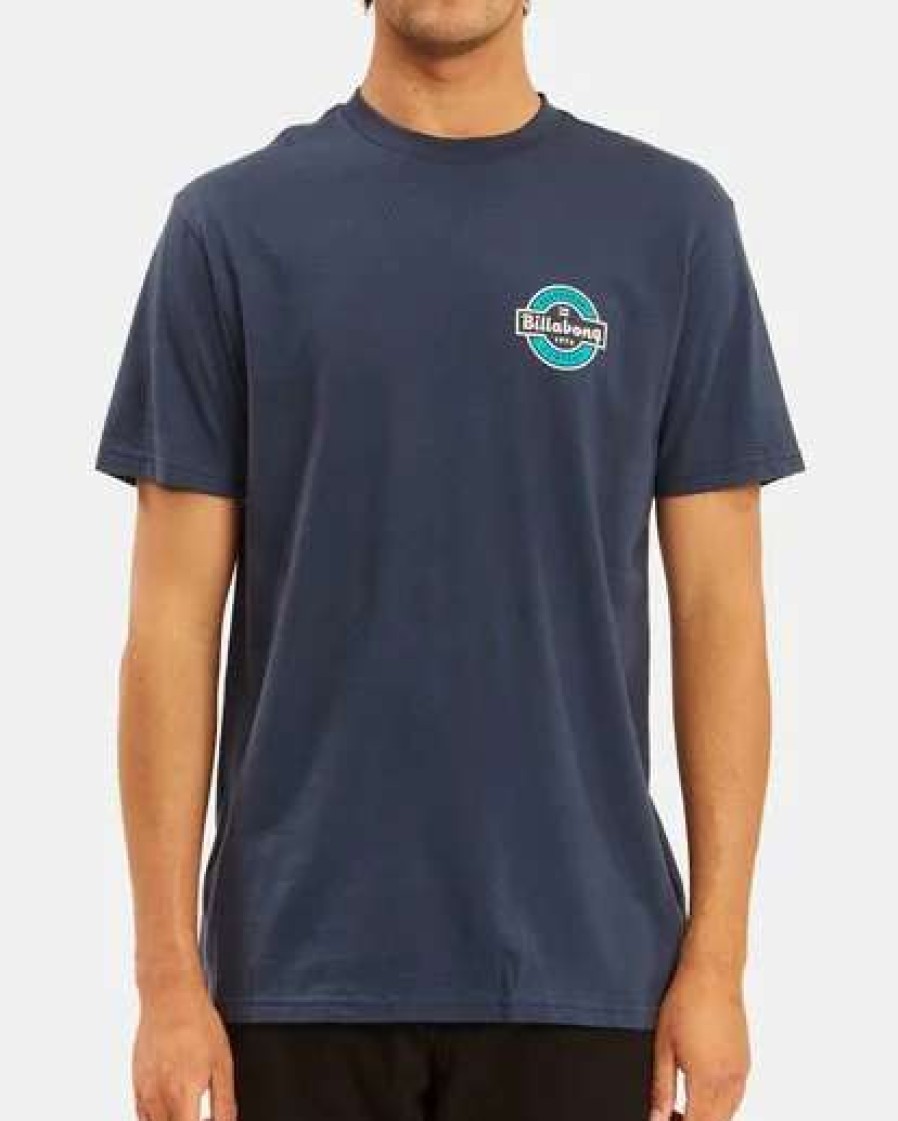 Tees * | Billabong Transit Short Sleeve T-Shirt Dark Grey Heather