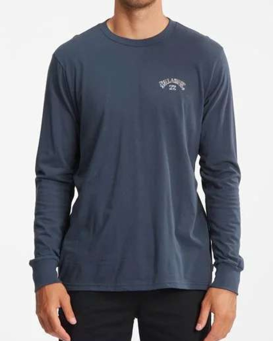 Tees * | Billabong Arch Fill Long Sleeve T-Shirt Navy