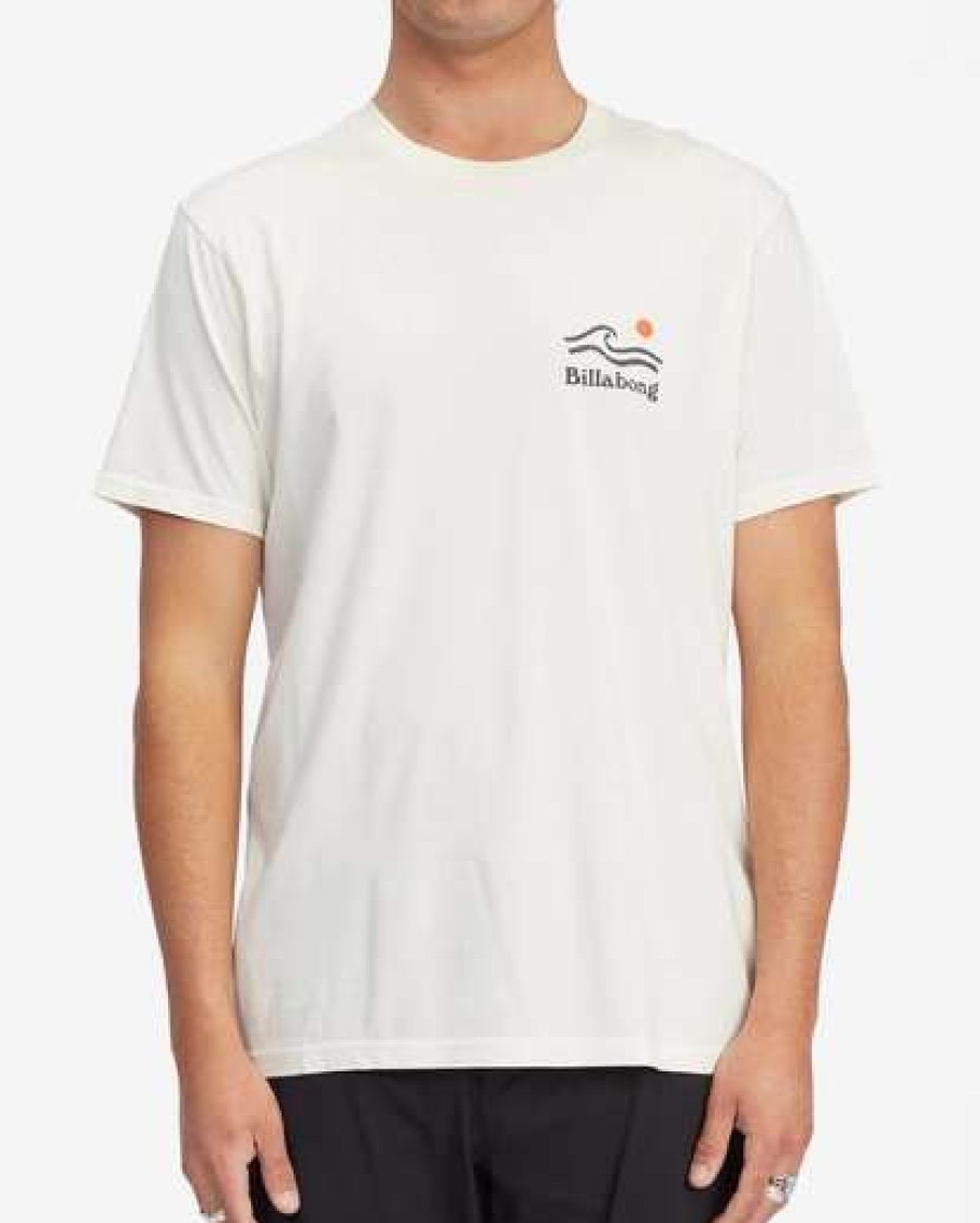 Clothing * | Billabong Landslide Wave Washed Short Sleeve T-Shirt Off White Off White (Ofw)