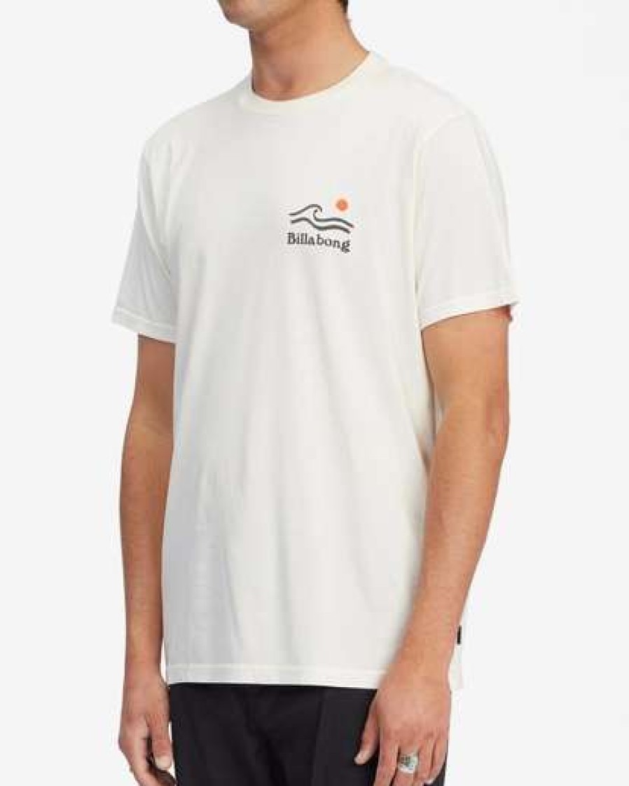 Clothing * | Billabong Landslide Wave Washed Short Sleeve T-Shirt Off White Off White (Ofw)