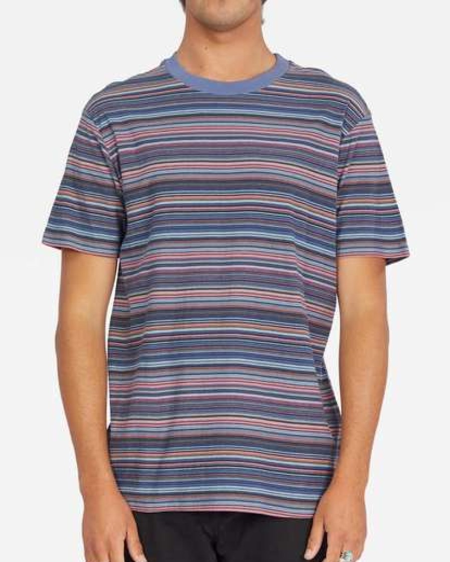 Tees * | Billabong Baja Short Sleeve T-Shirt Slate Blue