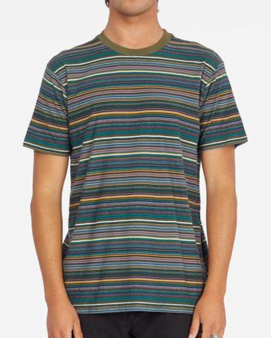 Tees * | Billabong Baja Short Sleeve T-Shirt Slate Blue