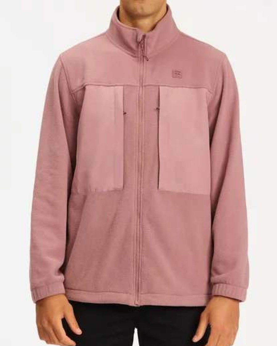 Fleece * | Billabong A/Div Canyon Graphene Zip-Up Fleece Stone