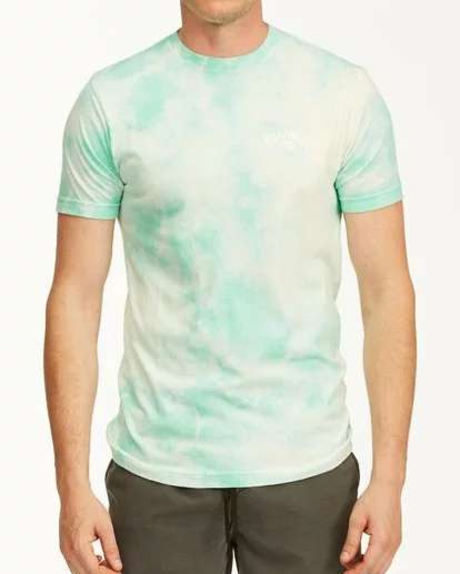 Tees * | Billabong Tie Dye Arch Short Sleeve Tee Mint