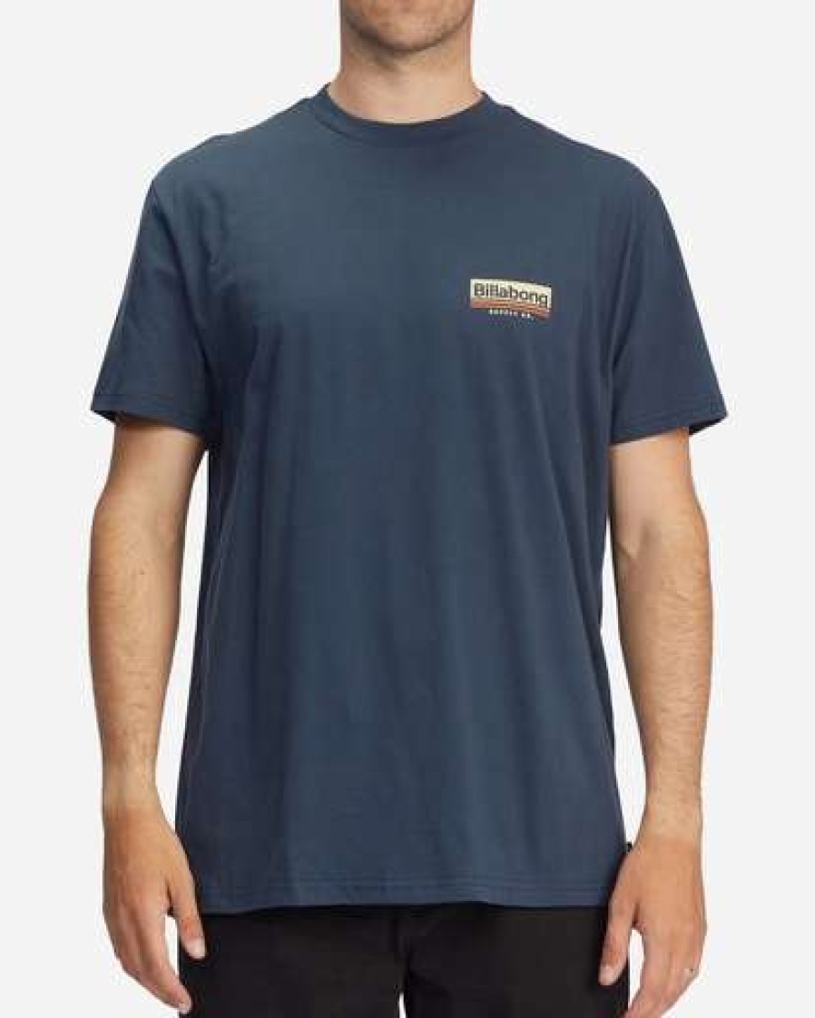 Tees * | Billabong Walled Short Sleeve T-Shirt Navy