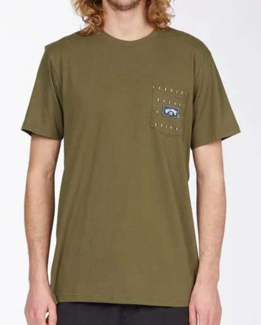 Tees * | Billabong Team Pocket Mini T-Shirt Military