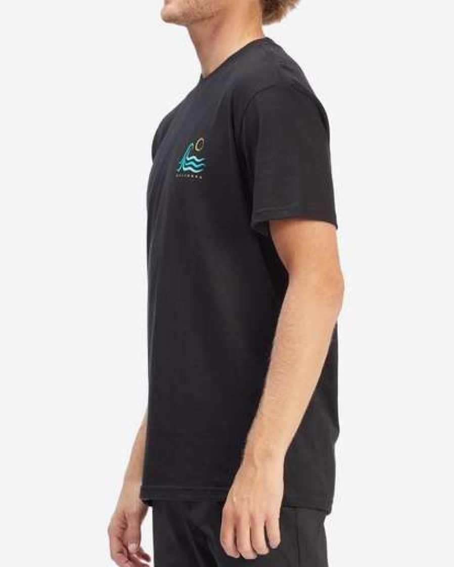 Tees * | Billabong Tropic Wave Short Sleeve T-Shirt Black Black (Blk)