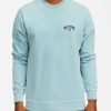 Hoodies & Fleece * | Billabong Arch Wave Washed Crew Neck Sweatshirt Black