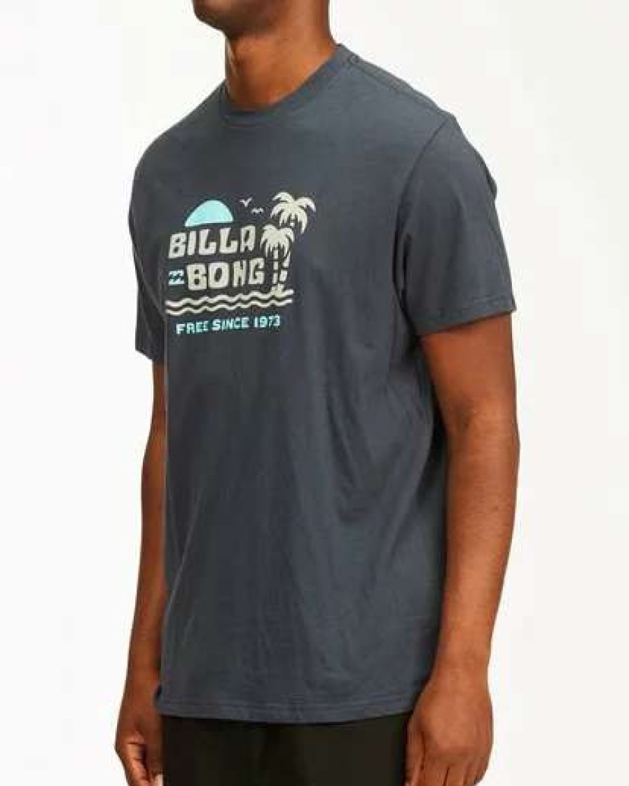 Tees * | Billabong Social Lounge Short Sleeve T-Shirt Navy Navy (Nvy)