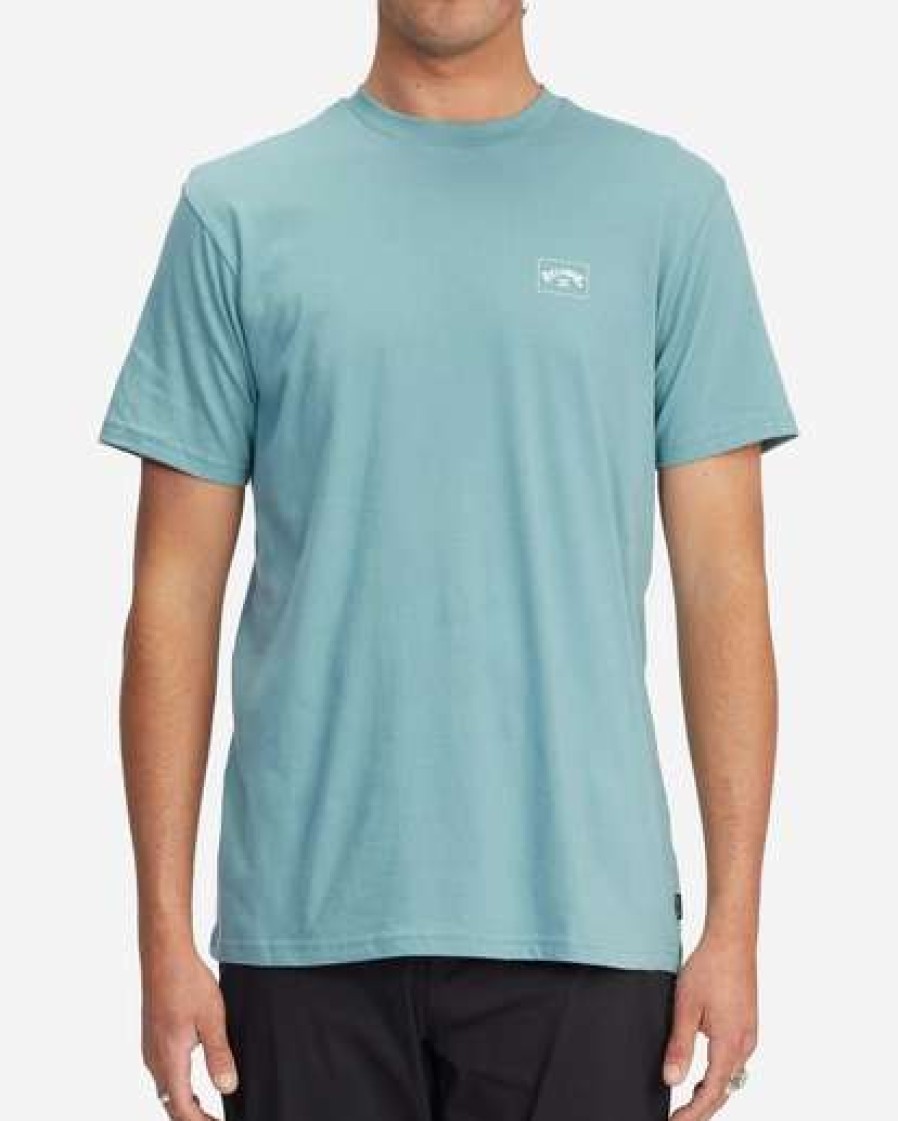 Tees * | Billabong Stacked Arch Short Sleeve T-Shirt Light Marine