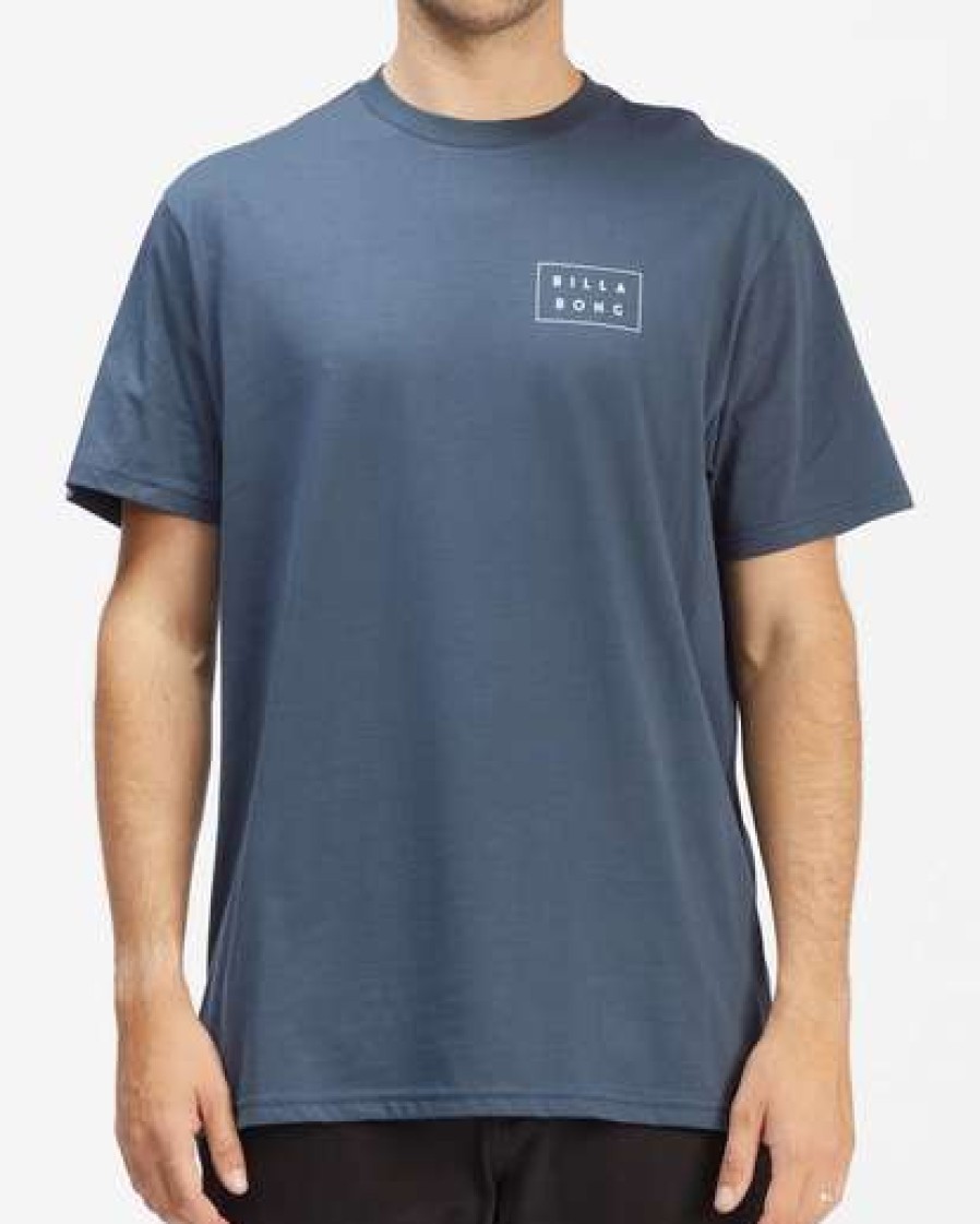 Tees * | Billabong Die Cut Line Short Sleeve T-Shirt Port Heather