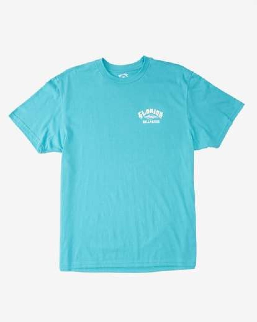 Clothing * | Billabong Arch Florida Short Sleeve T-Shirt Dark Mint Dark Mint (Dmi)