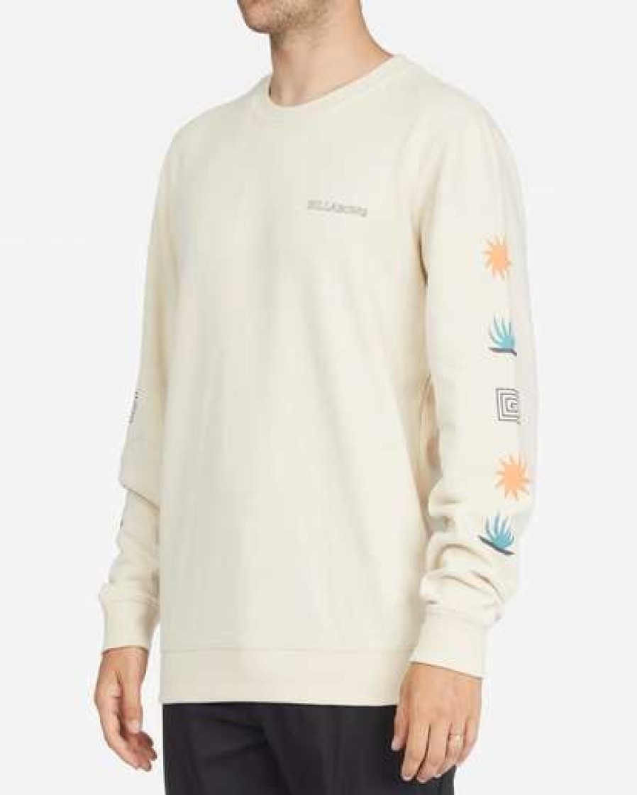 Hoodies & Fleece * | Billabong Stack Crewneck Sweatshirt Chino Chino (Chi)