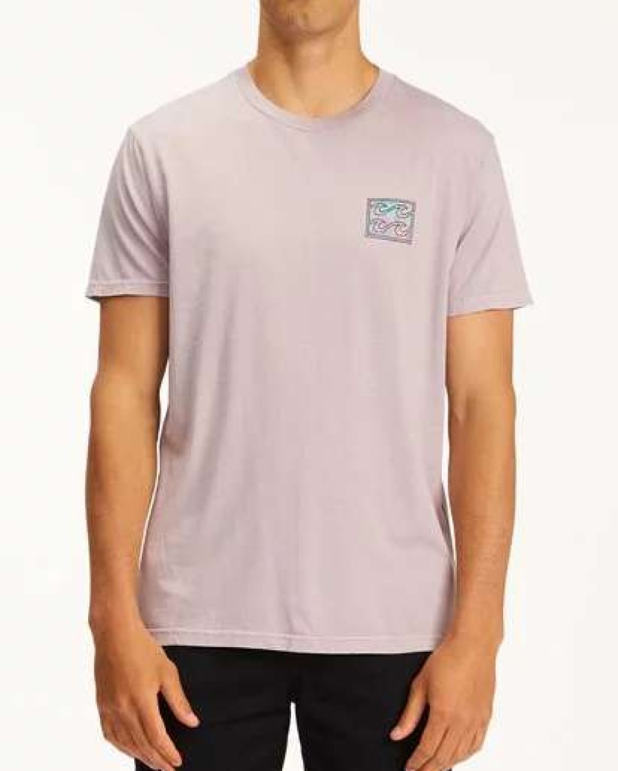 Tees * | Billabong Crayon Wave Washed Short Sleeve T-Shirt Light Lavender