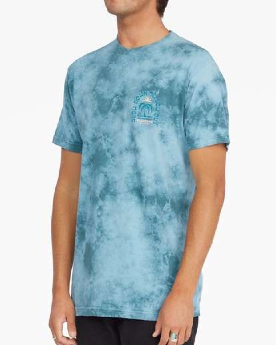 Tees * | Billabong Heat Tie-Dye Short Sleeve T-Shirt Marine Marine (Mre)