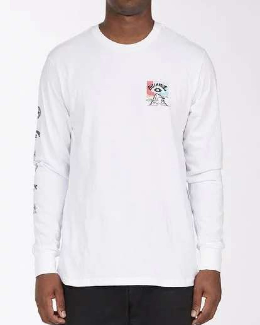 Tees * | Billabong A/Div Eyesolation Long Sleeve T-Shirt White