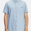 Clothing * | Billabong All Day Organic Short Sleeve Shirt Marine Marine (Mre)