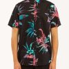 Shirts * | Billabong Sundays Floral Short Sleeve Shirt Denim