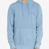 Clothing * | Billabong Wave Washed Pullover Hoodie Smoke Blue