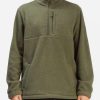 Fleece * | Billabong A/Div Boundary Half-Zip Mock Neck Fleece Dark Olive