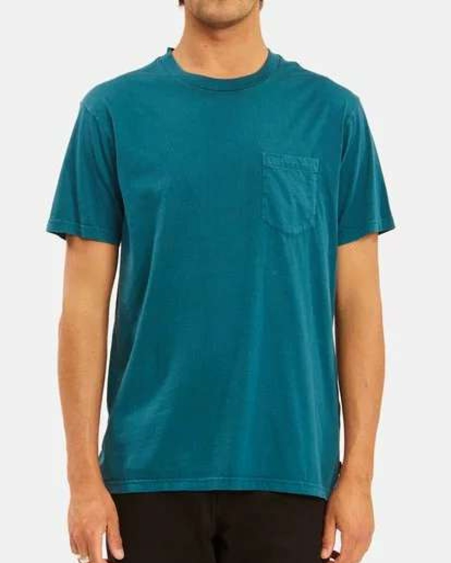 Tees * | Billabong Essential Pocket Wave Washed T-Shirt Pacific