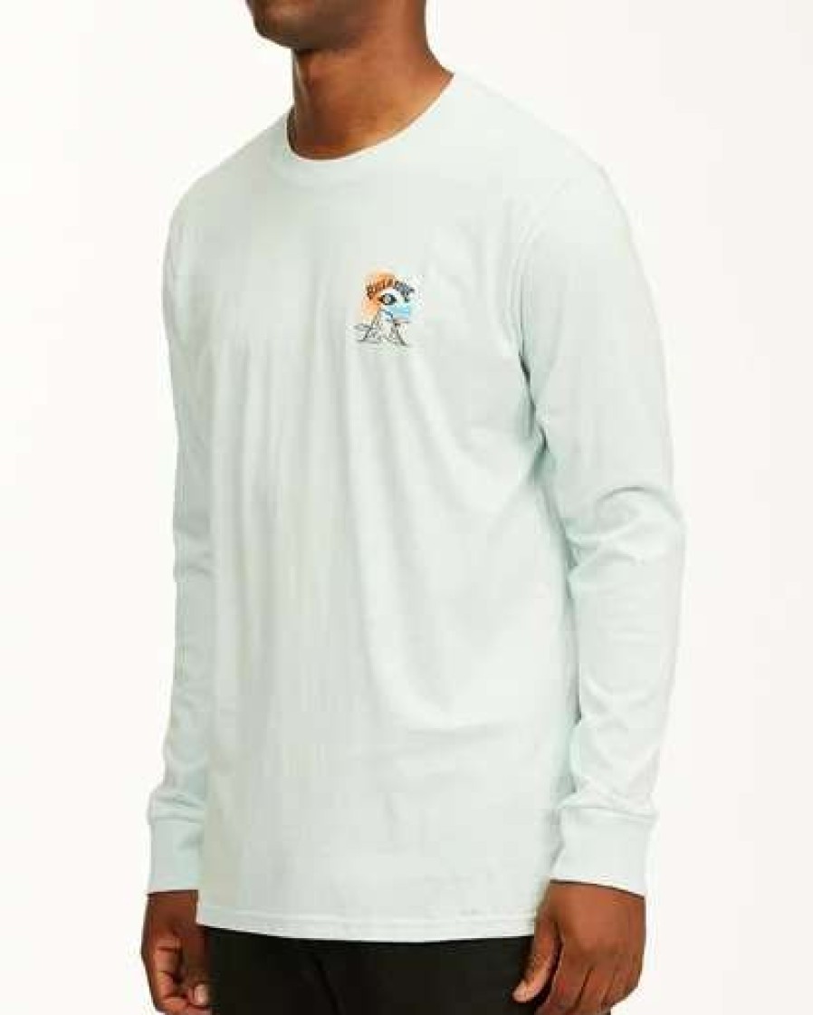 Tees * | Billabong A/Div Eyesolation Arch Long Sleeve T-Shirt Coastal Blue Coastal Blue (Cbu)