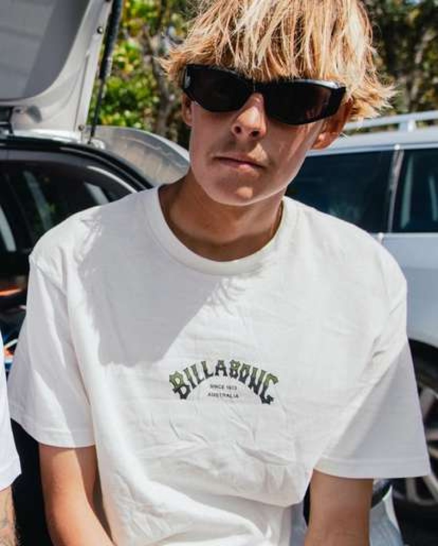 Tees * | Billabong Bong Short Sleeve T-Shirt Off White