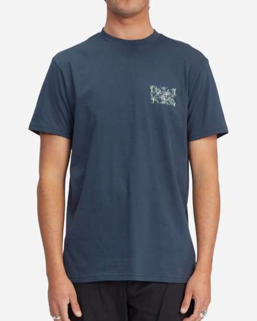 Tees * | Billabong Diecut Short Sleeve T-Shirt Navy