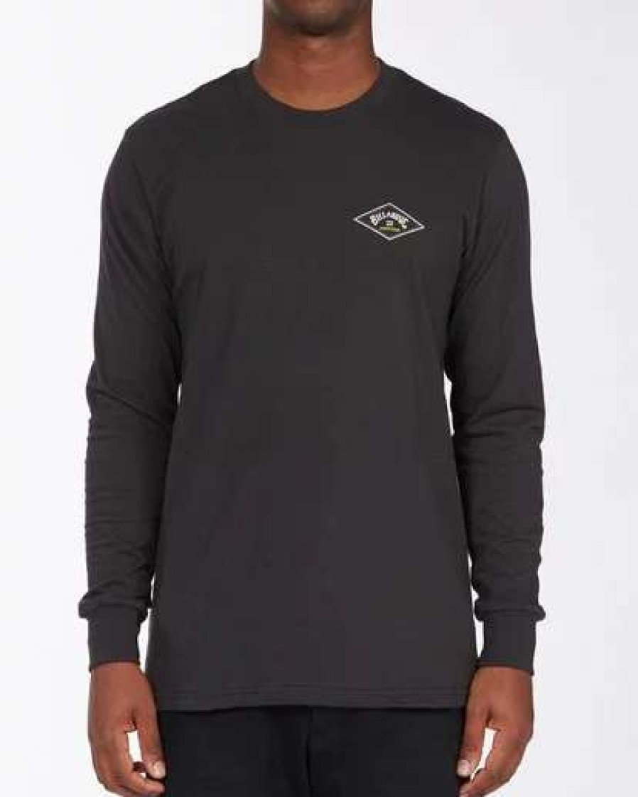 Tees * | Billabong A/Div Diamond Long Sleeve T-Shirt Black Black (Blk)