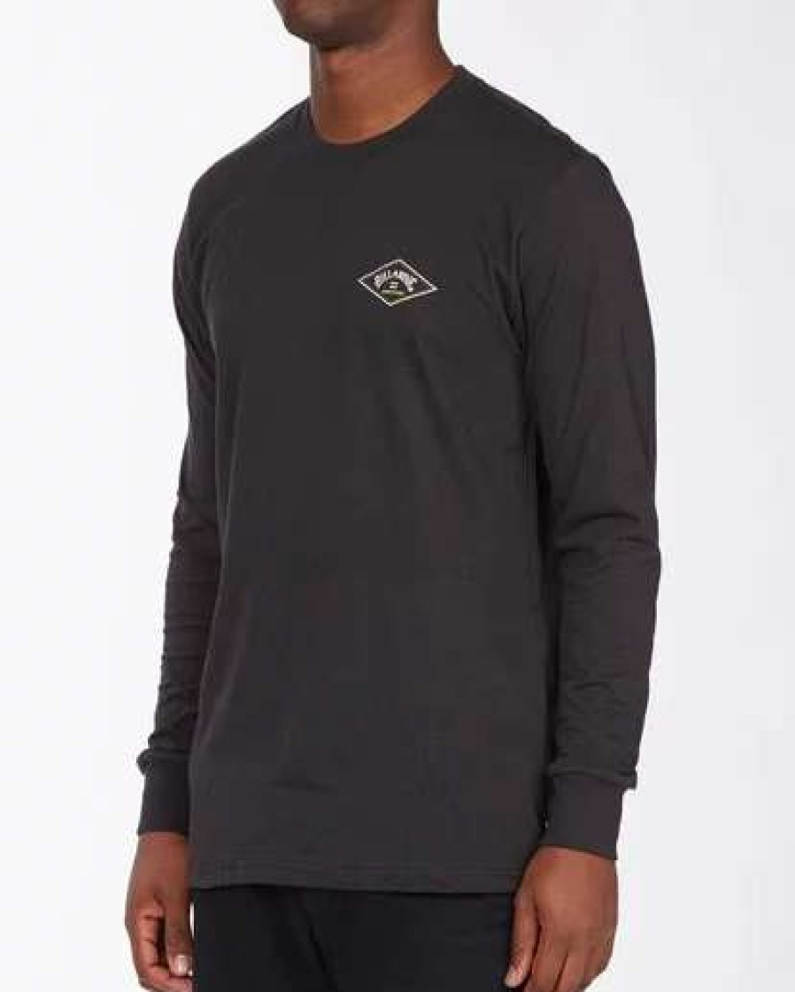 Tees * | Billabong A/Div Diamond Long Sleeve T-Shirt Black Black (Blk)