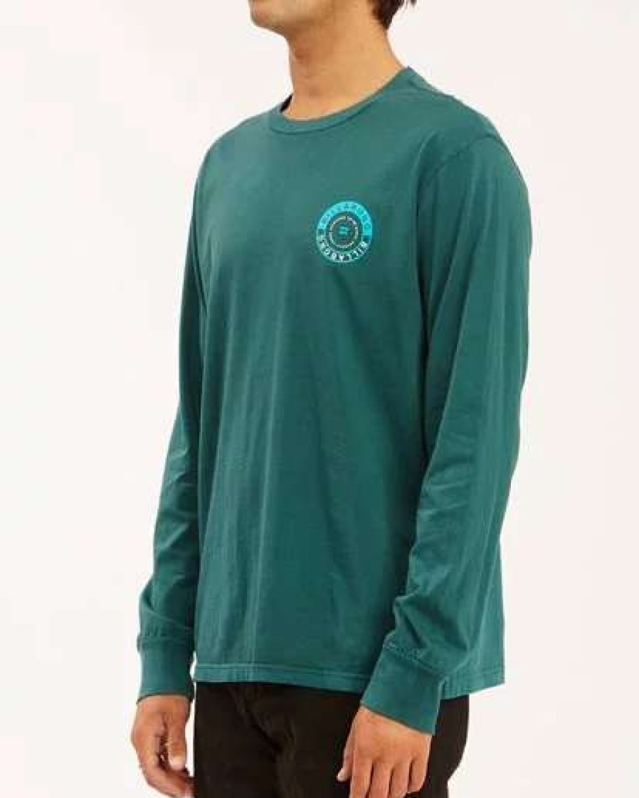 Tees * | Billabong Rocker Wave Washed Long Sleeve T-Shirt Deep Sea Deep Sea (Dps)