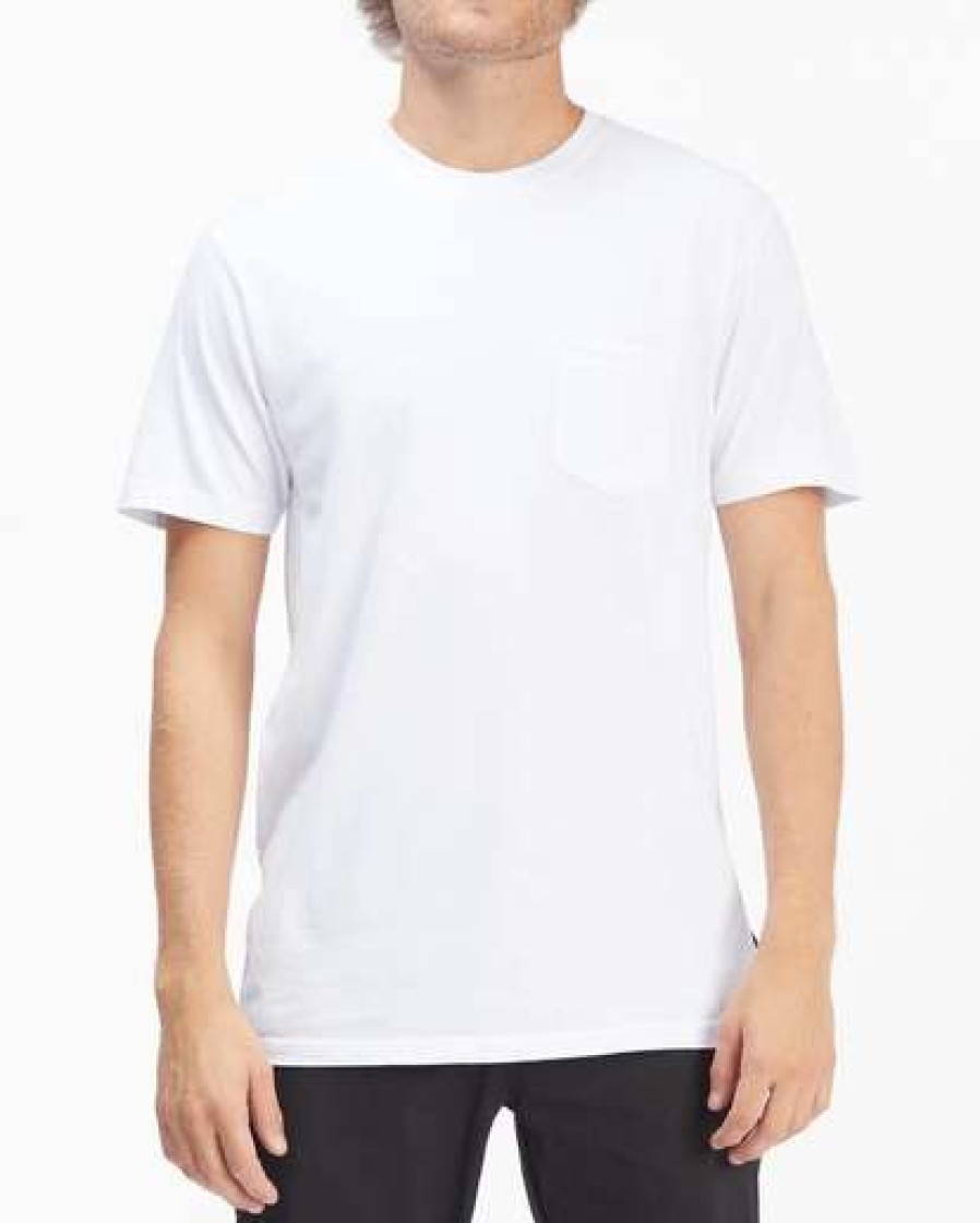 Tees * | Billabong Essential Pocket T-Shirt White