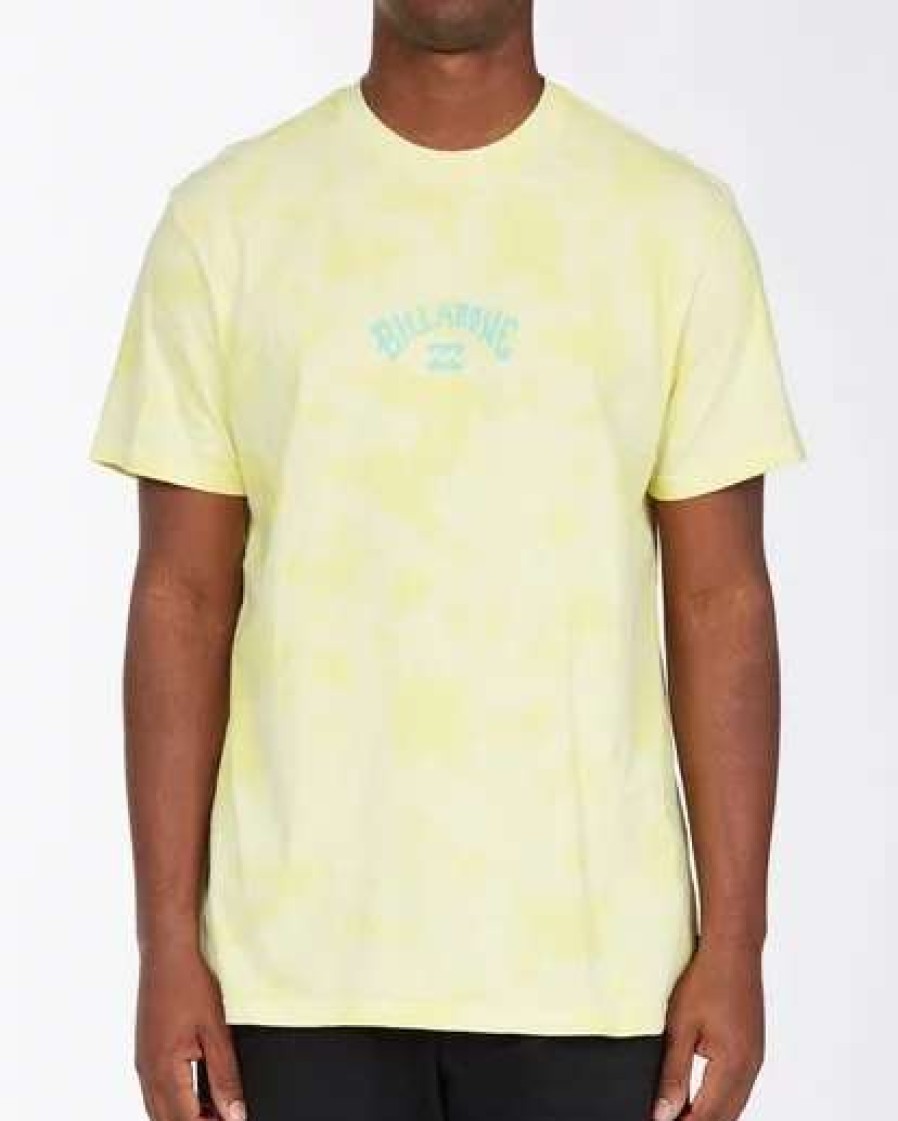 Tees * | Billabong Arch Wave Tie Dye T-Shirt Beeswax Beeswax (Bwx)