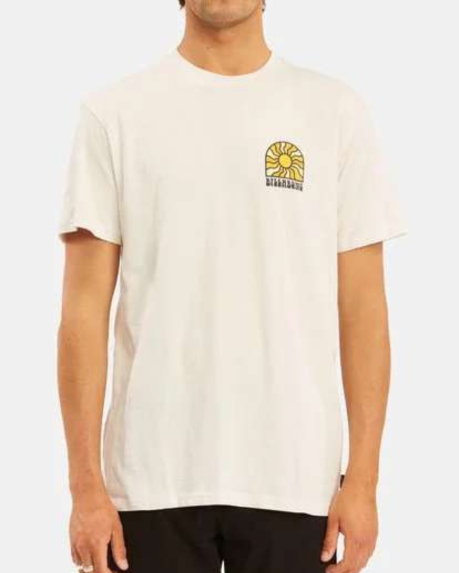 Tees * | Billabong Arch Sun Short Sleeve T-Shirt Off White