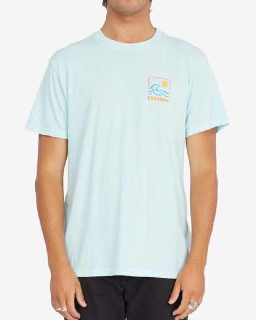 Tees * | Billabong Bong Wave Short Sleeve T-Shirt Ice Heather Ice Heather (Ich)