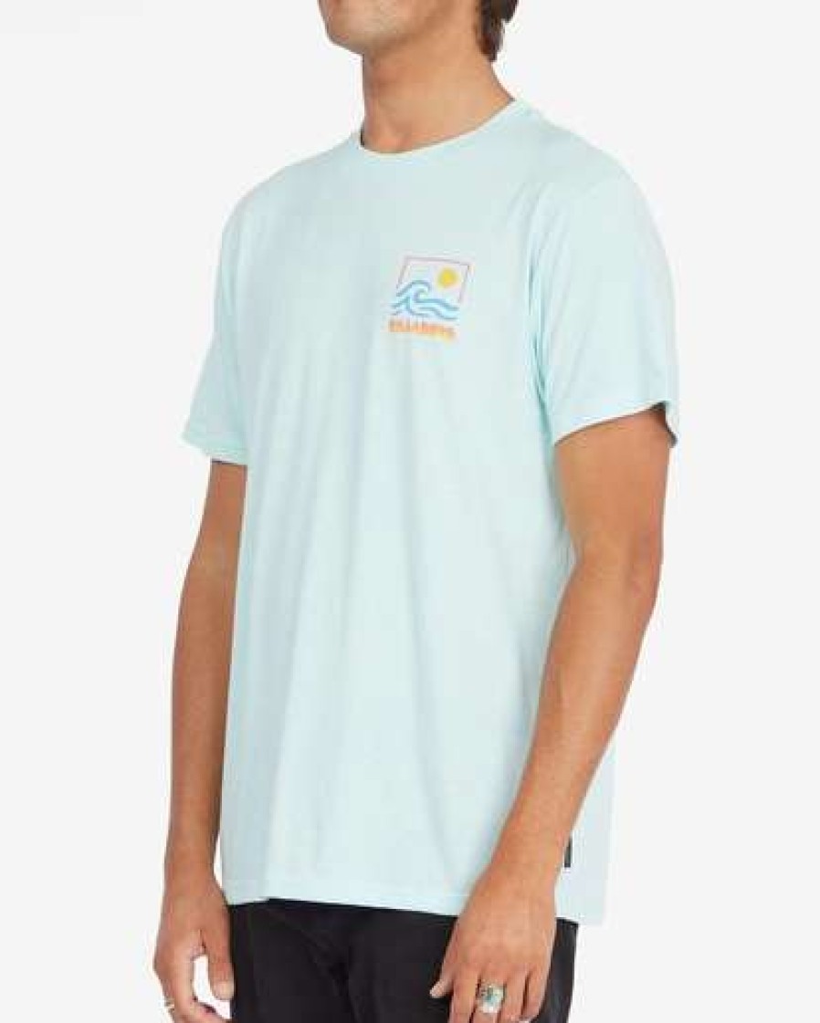 Tees * | Billabong Bong Wave Short Sleeve T-Shirt Ice Heather Ice Heather (Ich)