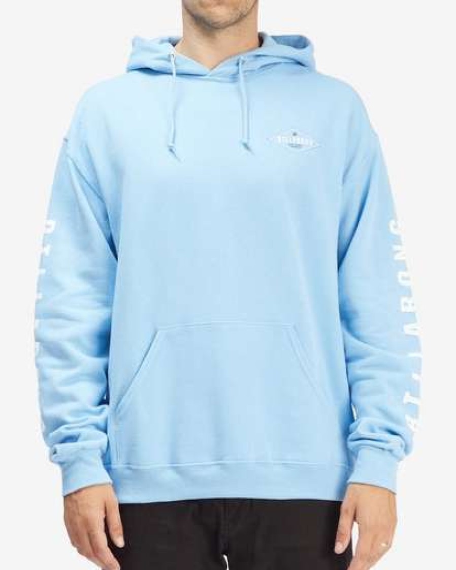 Hoodies & Fleece * | Billabong Diamond Pullover Hoodie Light Blue Light Blue (Lbl)