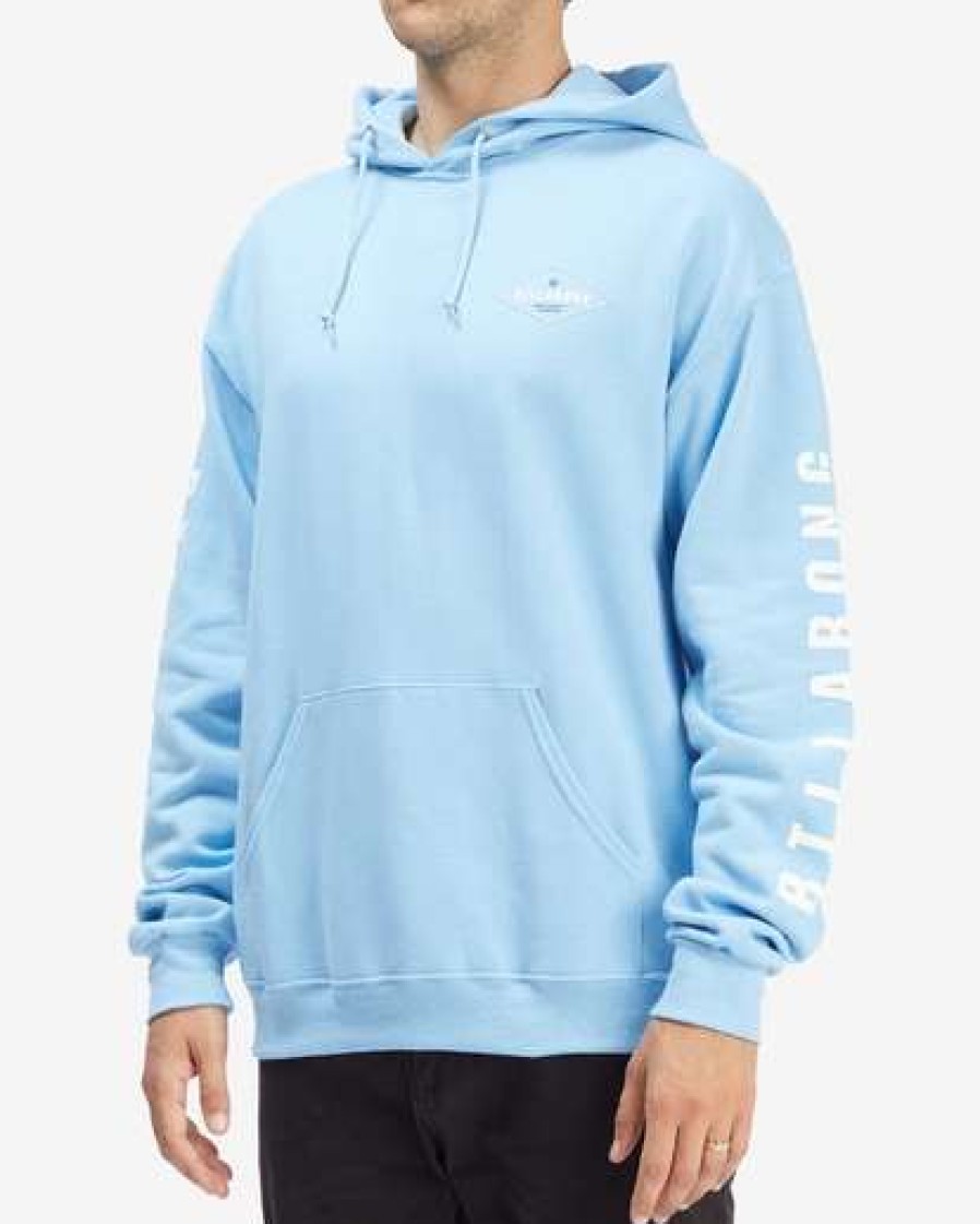 Hoodies & Fleece * | Billabong Diamond Pullover Hoodie Light Blue Light Blue (Lbl)