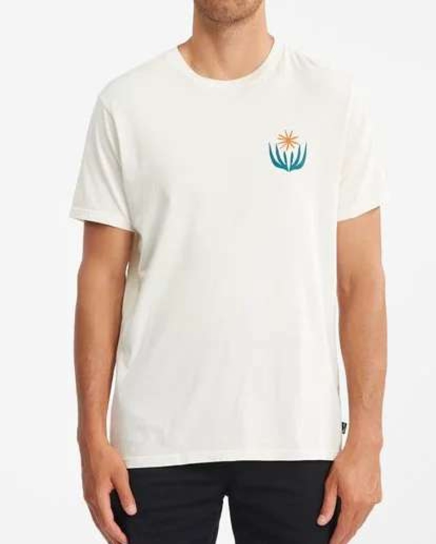 Tees * | Billabong Bloom Wave Washed Short Sleeve T-Shirt Off White Off White (Ofw)