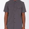 Shirts * | Billabong A/Div Surftrek Short Sleeve Shirt Asphalt Asphalt (Alt)