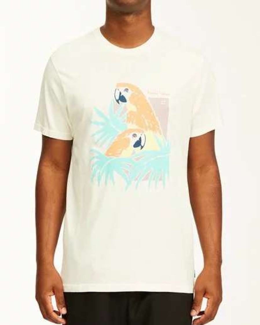 Tees * | Billabong Scarlet Short Sleeve Wave Washed T-Shirt Off White Off White (Ofw)