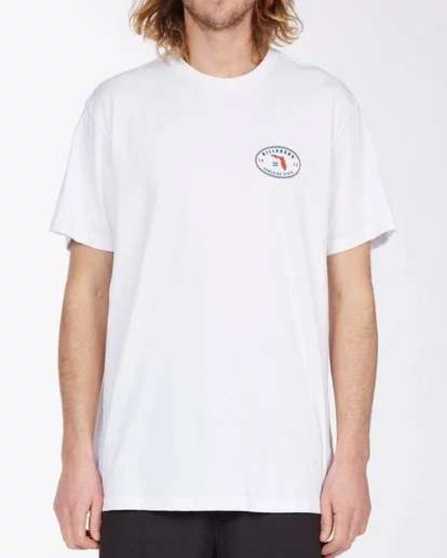 Tees * | Billabong Roller Florida Short Sleeve T-Shirt Seaglass