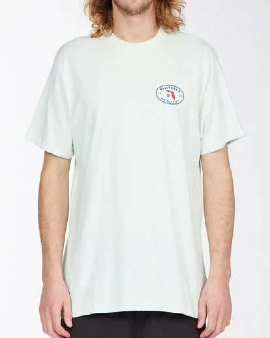 Tees * | Billabong Roller Florida Short Sleeve T-Shirt Seaglass